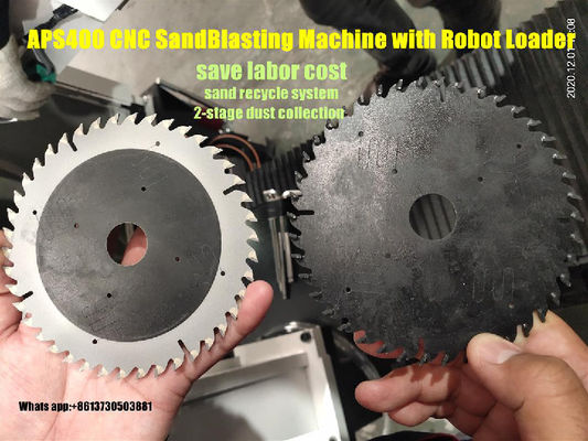 Precieze zaagblaad CNC-zandblaasmachine met robot